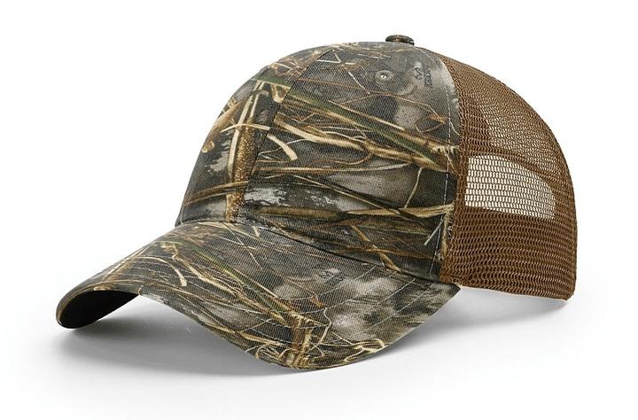 Richardson 111P Camo Leather Patch Hat