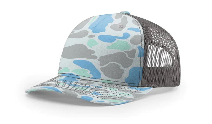 Duck Camo Saltwater Leather Patch Hat