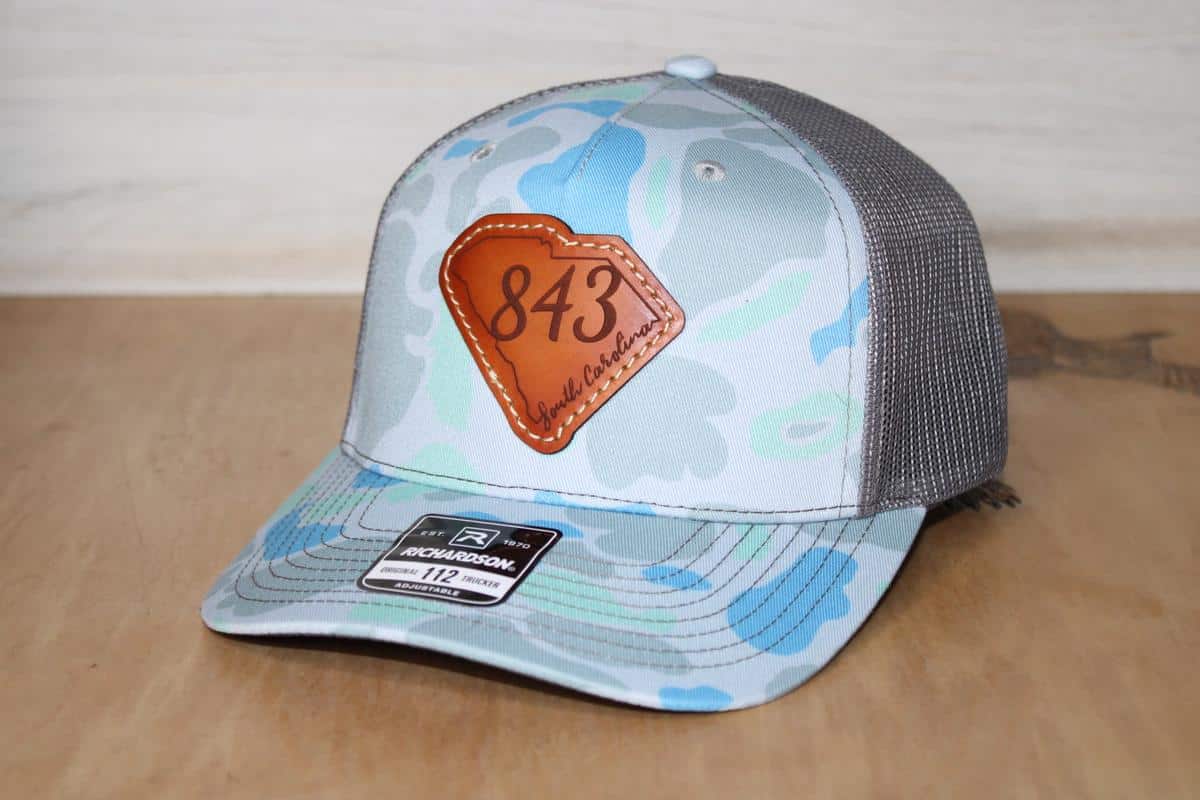 Richardson 112PFP Duck Camo Leather Patch Hat