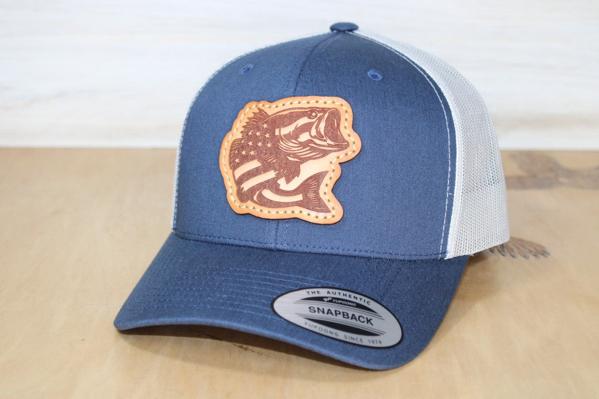 YP Bass Fishing Leather Patch Hat
