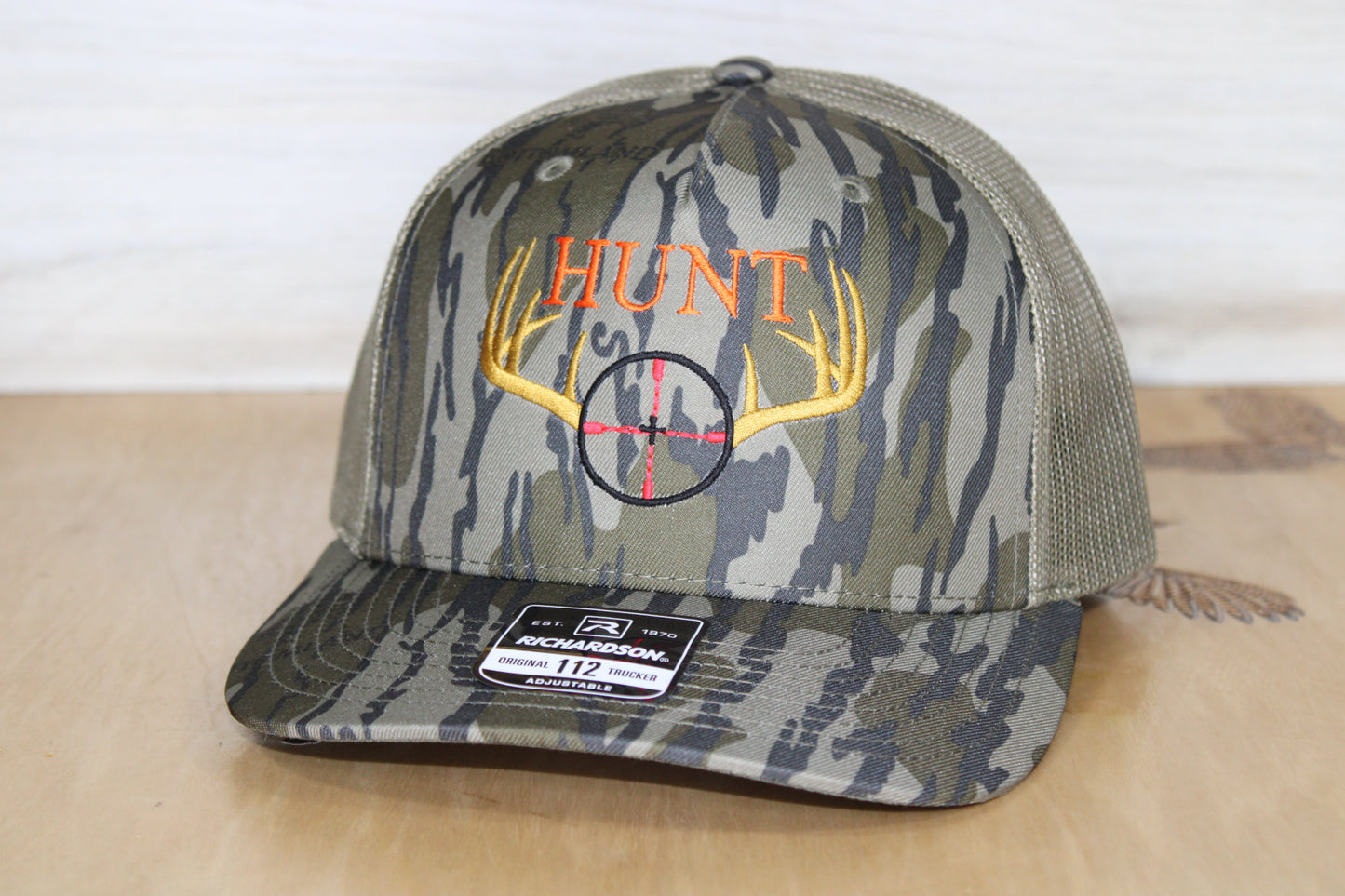 Hunting Embroidered Camo Hat