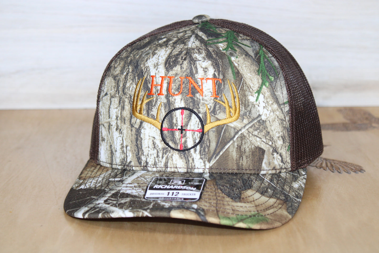Hunting Embroidered Camo Hat