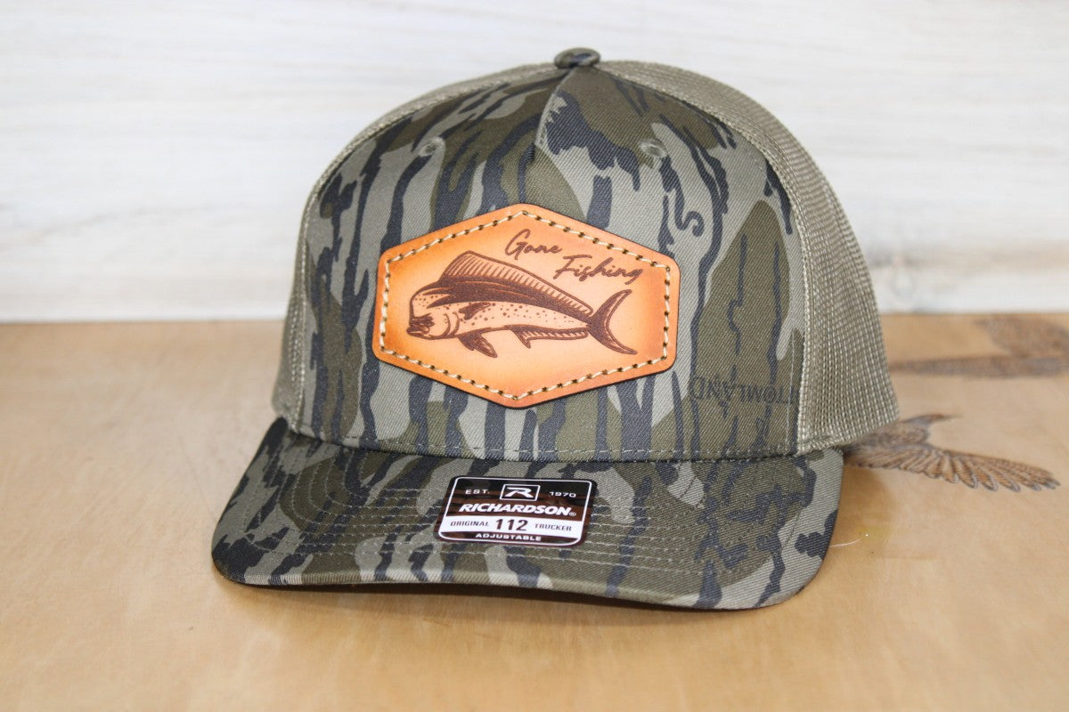 Mahi-Mahi Camo Leather Patch Hat