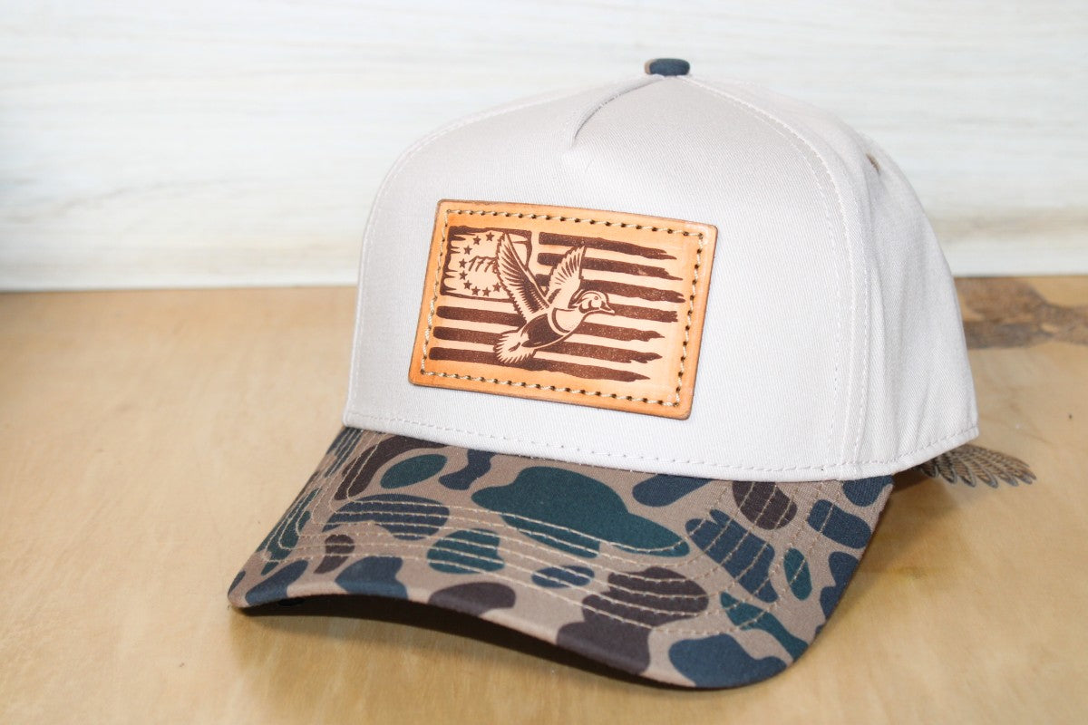 Old School Delta Camo Two-Tone Wood Duck Hat