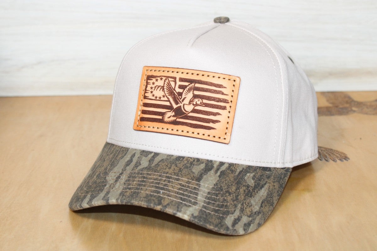 anytee Bootleg Aged Duck Cap モノグラム Old School Mossy Oak Bottomland Camo Two-Tone Wood Duck Hat