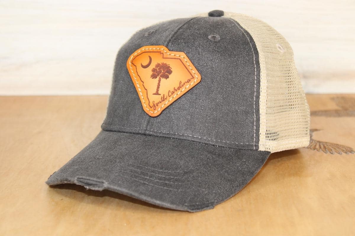 Lowcountry leather patch hat