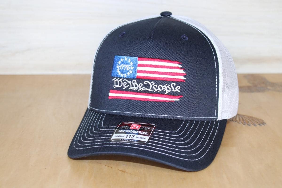 We The People embroidered hat navy