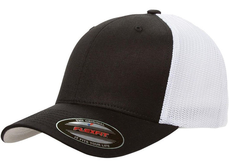 YP Flexfit 6511 Southern Brand Patch Hat Black White
