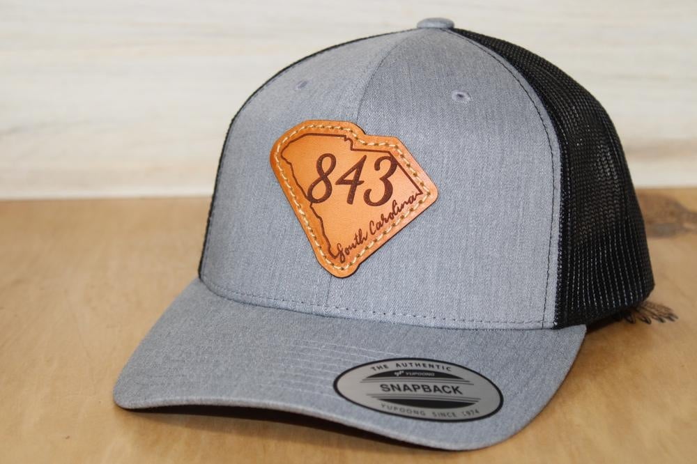 Yupoong 843 leather patch hat