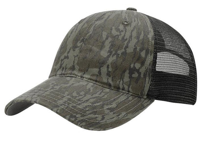 Richardson 111P Camo Leather Patch Hat