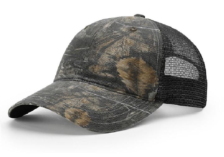 Richardson 111P Camo Leather Patch Hat