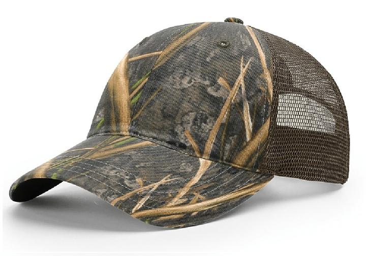 Richardson 111P Camo Leather Patch Hat
