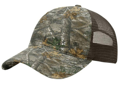 Richardson 111P Camo Leather Patch Hat