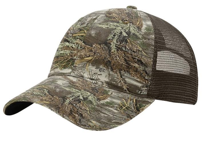 Richardson 111P Camo Leather Patch Hat