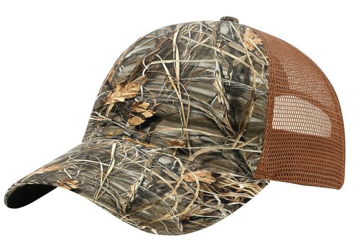 Richardson 111P Camo Leather Patch Hat