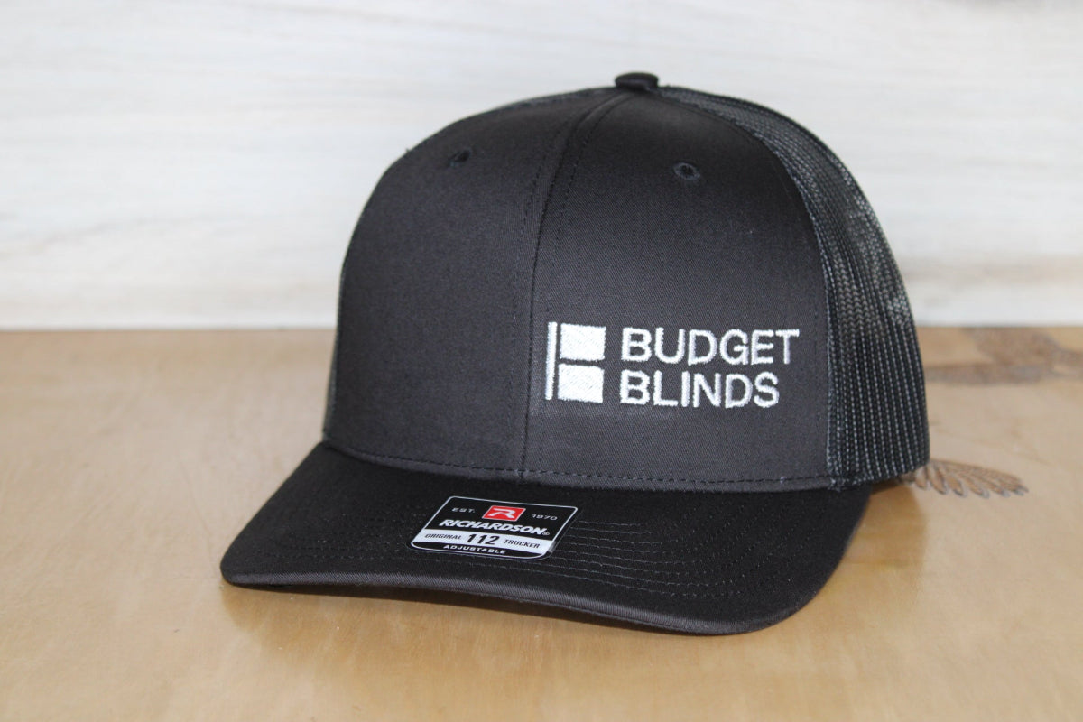 Richardson 112 Company Leather Patch Hat Black