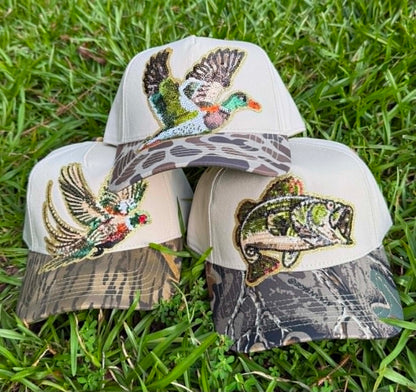 Camo Two Tone Duck Trucker Hat