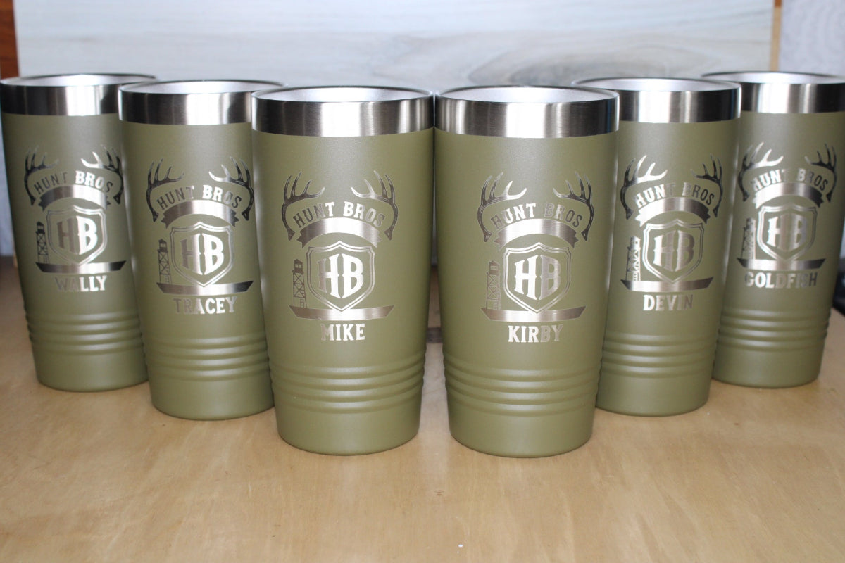 Custom Engraved 20oz Tumbler Hunting Set