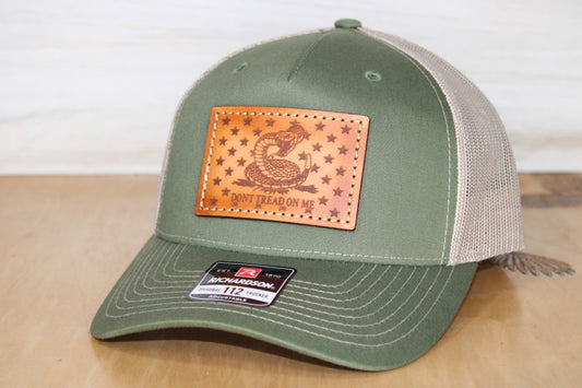 Don't Tread On Me Leather Patch Hat