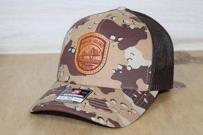 Richardson 112PFP Duck Camo Leather Patch Hat