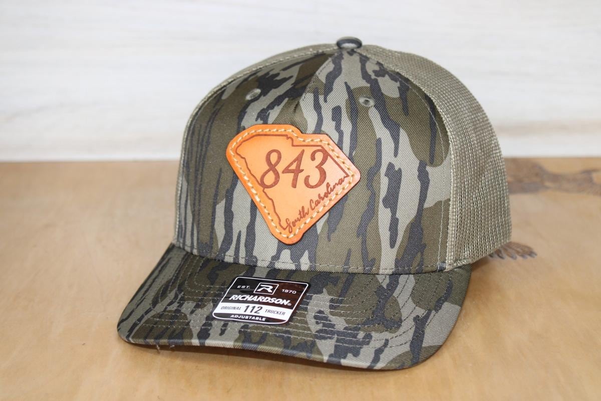 Richardson 112PFP Duck Camo Leather Patch Hat