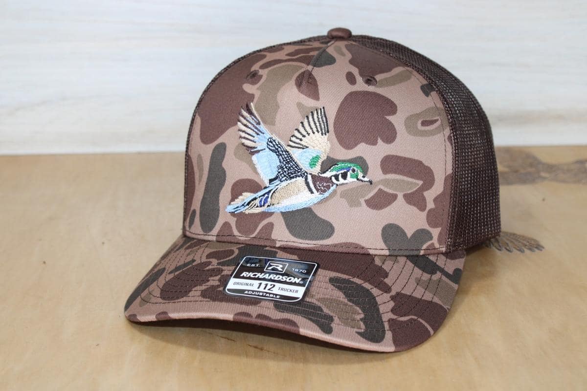Wood Duck Embroidered Camo Hat