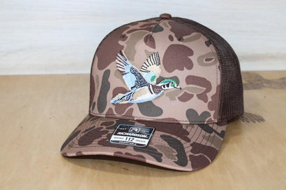 Wood Duck Embroidered Camo Hat