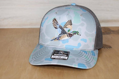 Wood Duck Embroidered Camo Hat