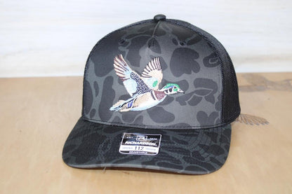 Wood Duck Embroidered Camo Hat