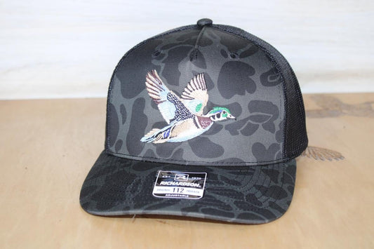 Wood Duck Embroidered Camo Hat