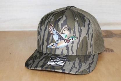Wood Duck Embroidered Camo Hat