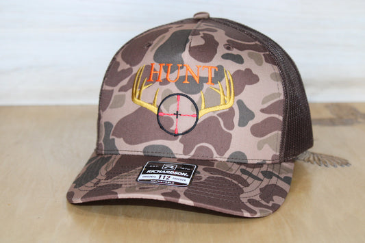 Hunting Embroidered Camo Hat