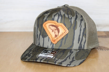 SC Redfish Leather Patch Hat Camo