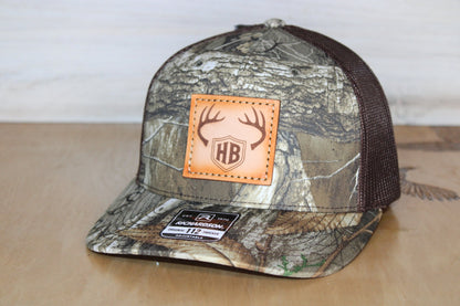 Richardson 112PFP Duck Camo Leather Patch Hat