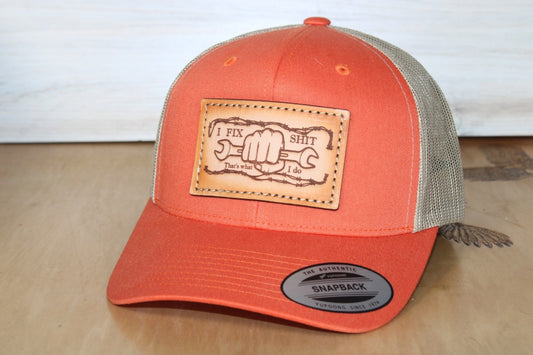 YP Blue Collar Patch Hat I Fix Shit