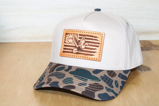 Old School Delta Camo Two-Tone Wood Duck Hat