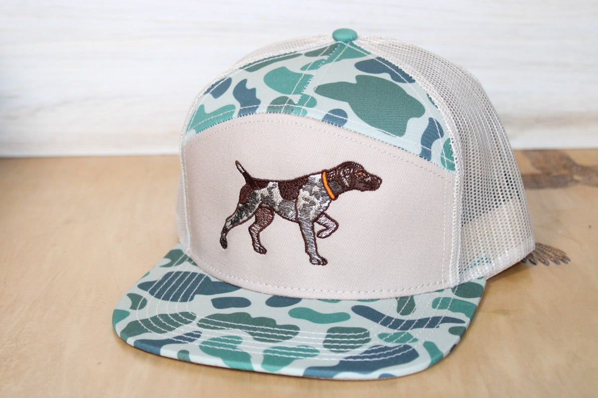 GSP Old School 7 Panel Camo Embroidered Hat