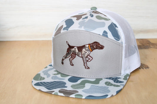 GSP Old School 7 Panel Camo Embroidered Hat