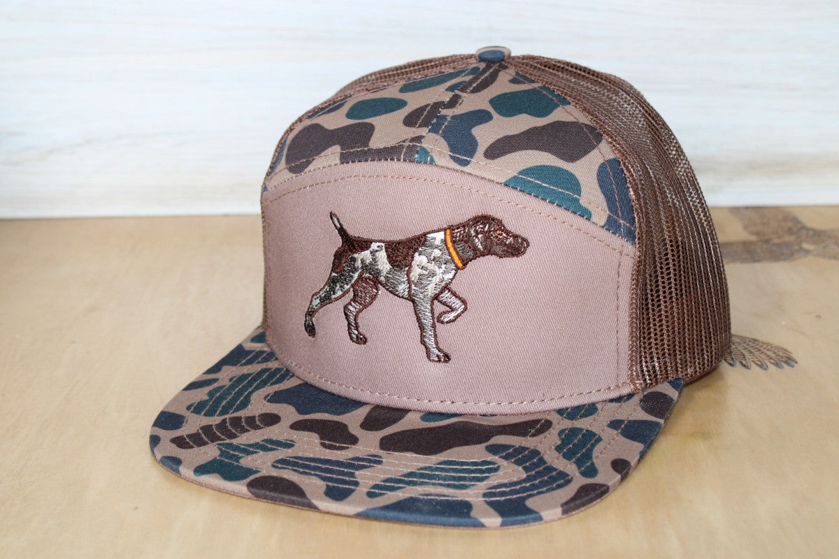 GSP Old School 7 Panel Camo Embroidered Hat