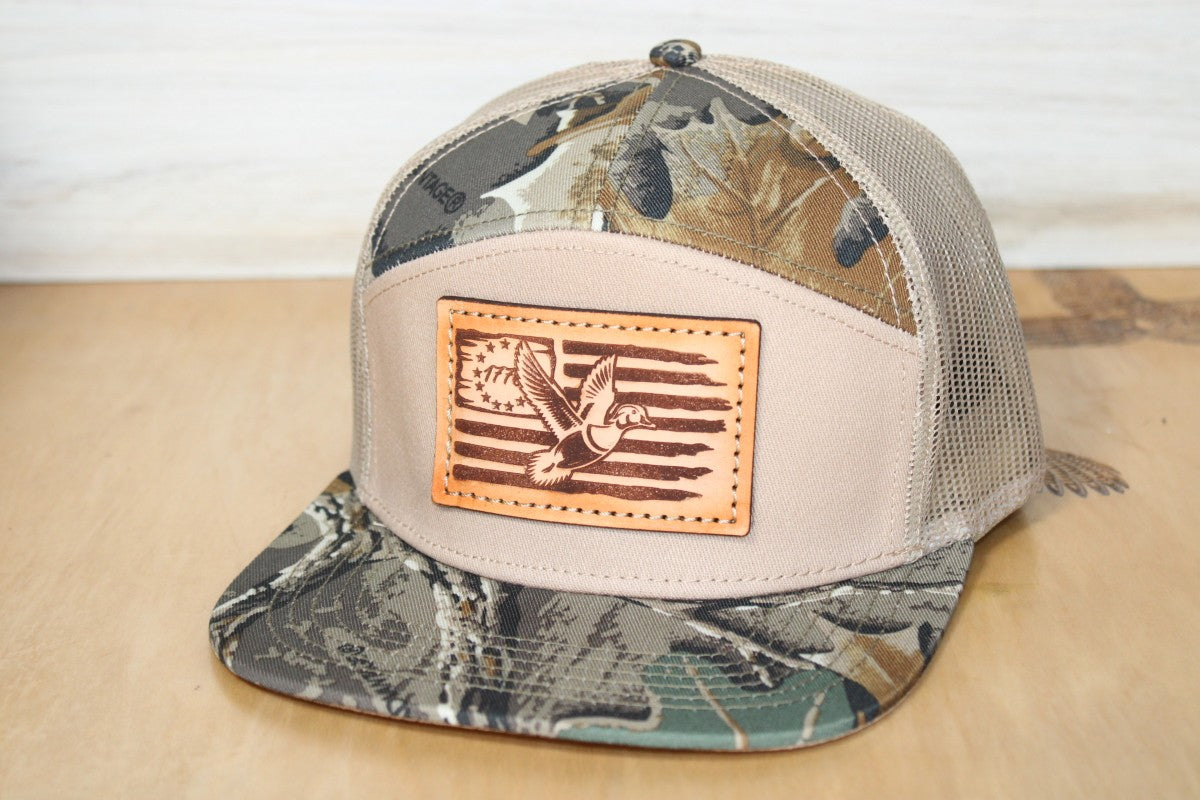 7 Panel Realtree Camo Wood Duck Hat