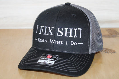 Blue Collar I Fix Shit Embroidered Hat