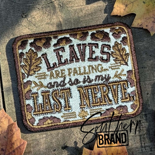 Leaves Falling Hat Patch