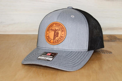 Lineman Pole Dancer Leather Patch Hat
