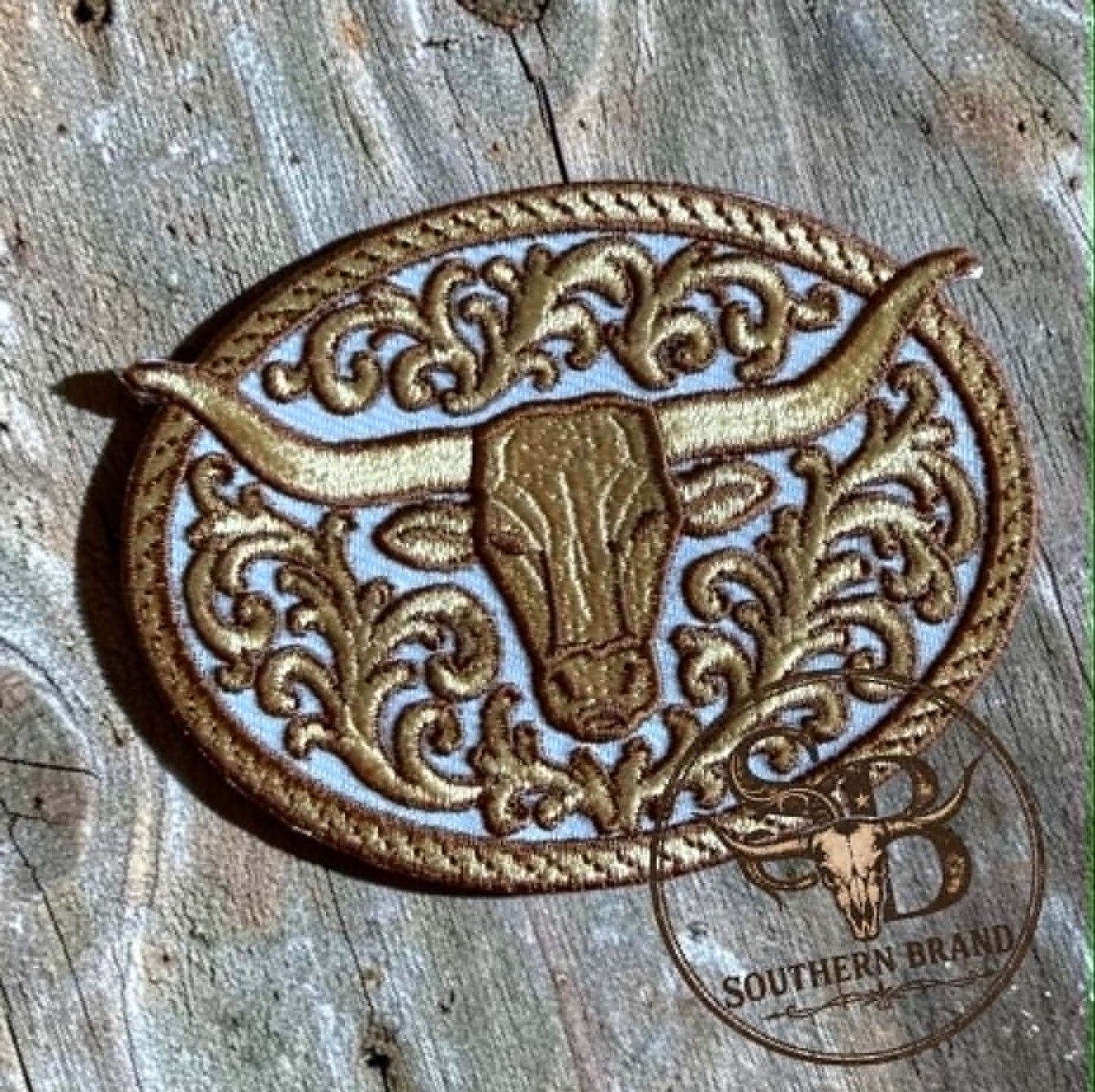 Longhorn Steer Western Patch