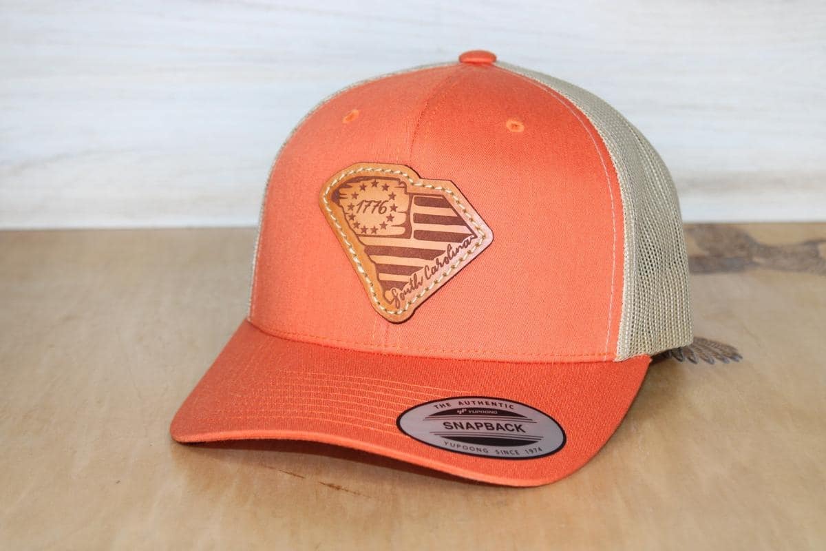 Lowcountry leather patch hat 