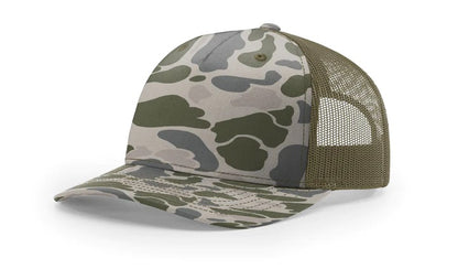 Marsh Duck Camo Leather Patch Hat