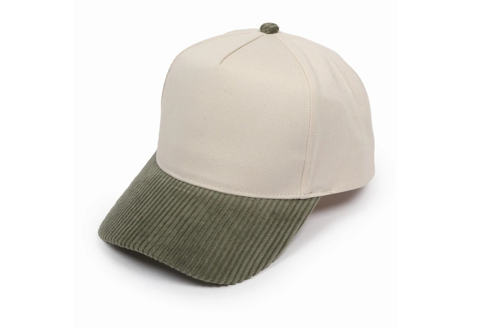 Corduroy Brim 5 Panel Baseball Cap