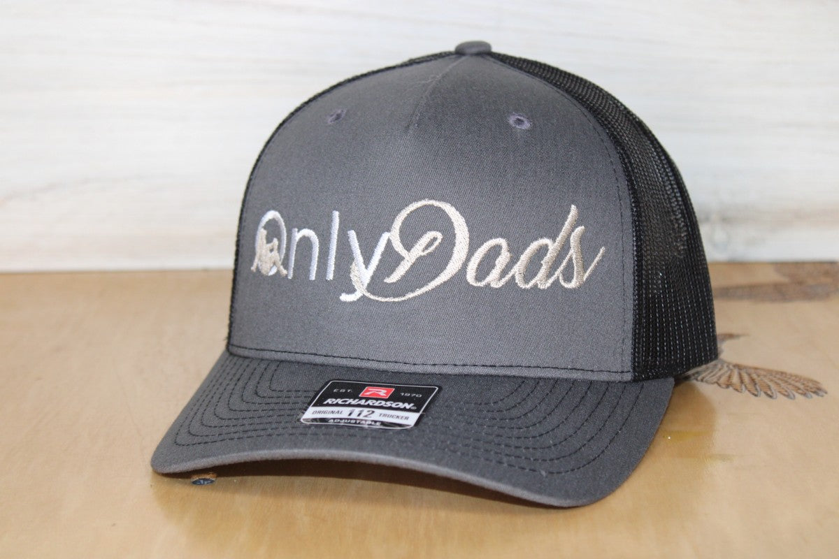 Only Dads Hat Charcoal Grey