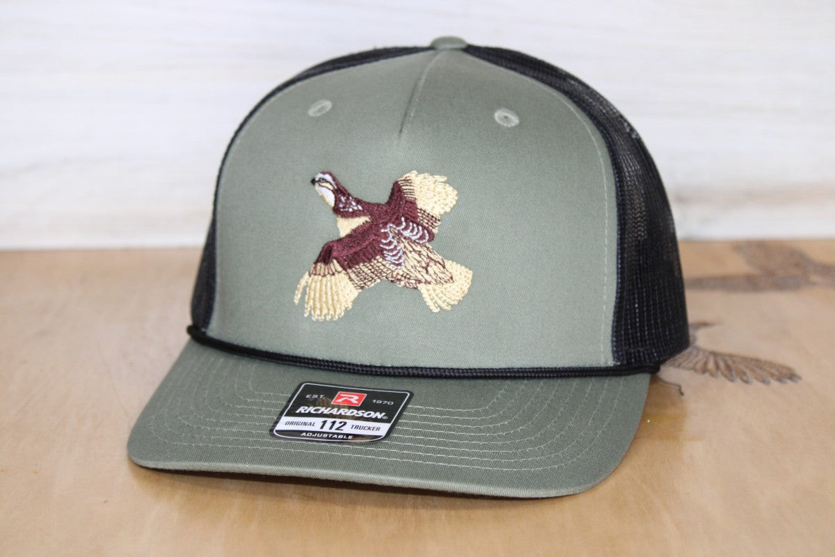 Quail Embroidered Hat