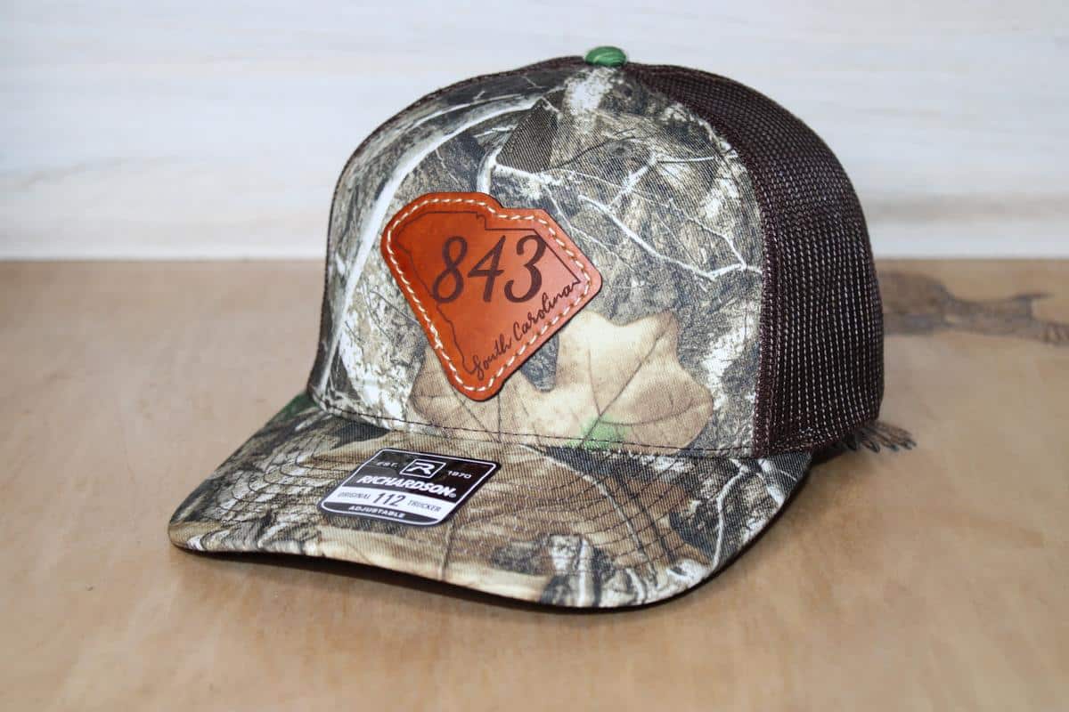 Richardson 112PFP Duck Camo Leather Patch Hat